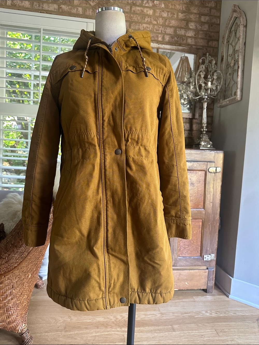 PATAGONIA INSULATED PRIARIE DOWN PARKA BENCE BROWN XS